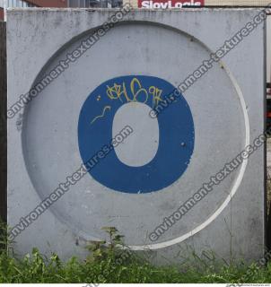 concrete sign letter 0002